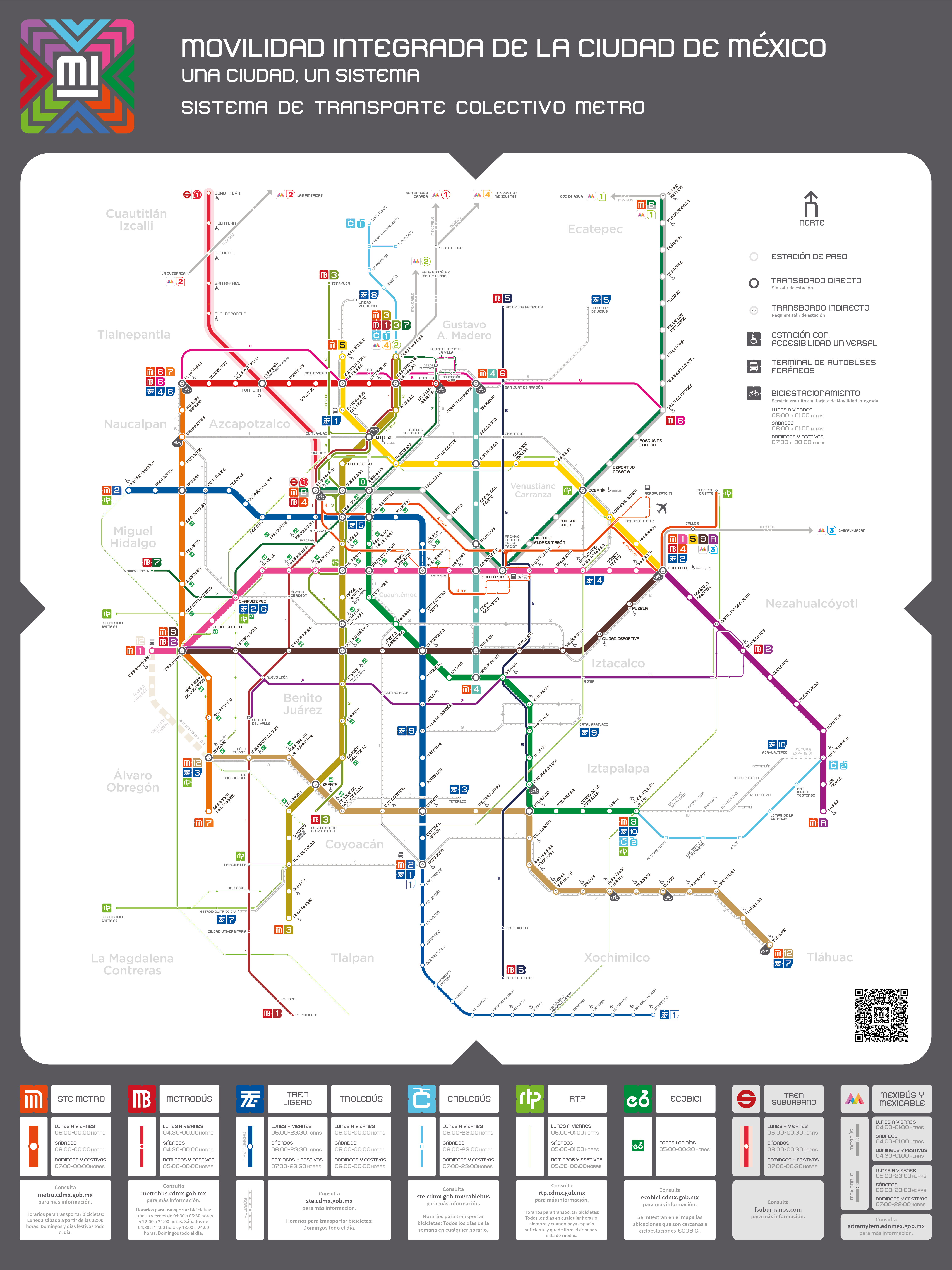 Arriba 41+ imagen mapa sistema colectivo metro ciudad de mexico